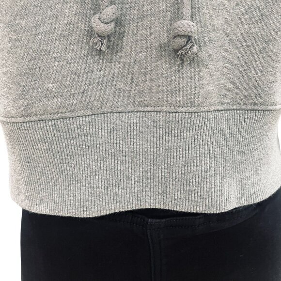 Wild Fable‎ Grey Cropped Hoodie XXS Casual Streetwear Y2K Athleisure Cozy - Picture 7 of 9
